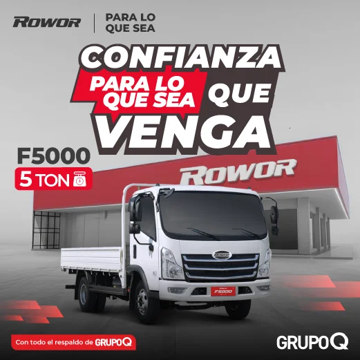 F5000 5.2TON - Camiones de alta calidad - ROWOR Guatemala