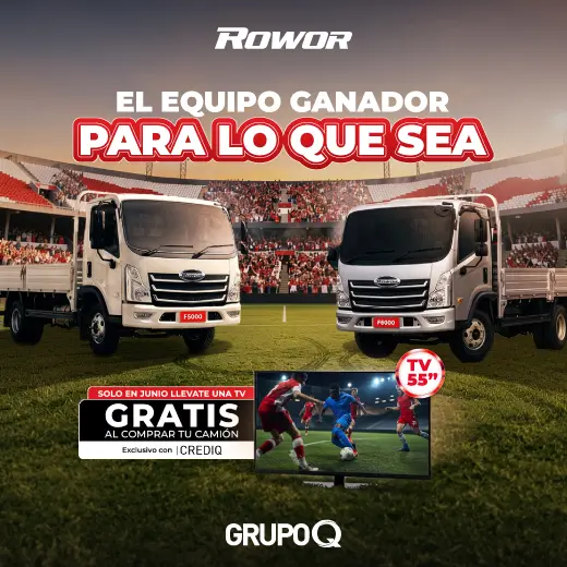 SOLO EN JUNIO LLEVATE UNA TV GRATIS AL COMPRAR TU CAMIÓN - ROWOR Guatemala